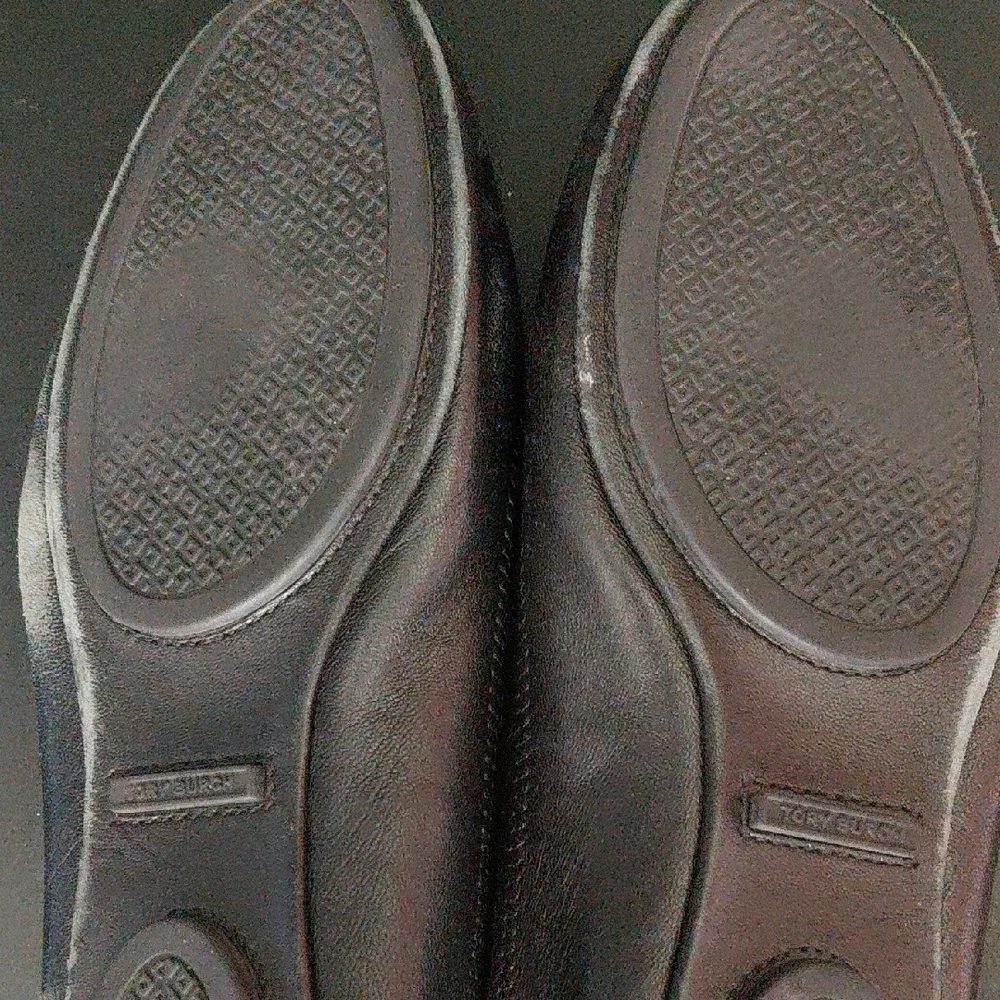 Tory Burch Black Minnie Travel Flats